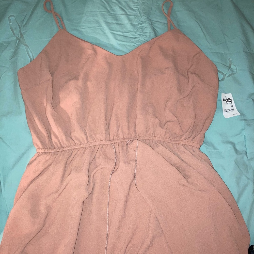 Pink mini dress